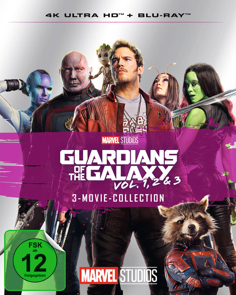 GUARDIANS OF THE GALAXY (4K UHD+Blu-Ray) (6Discs) - 3-Movie-Collection