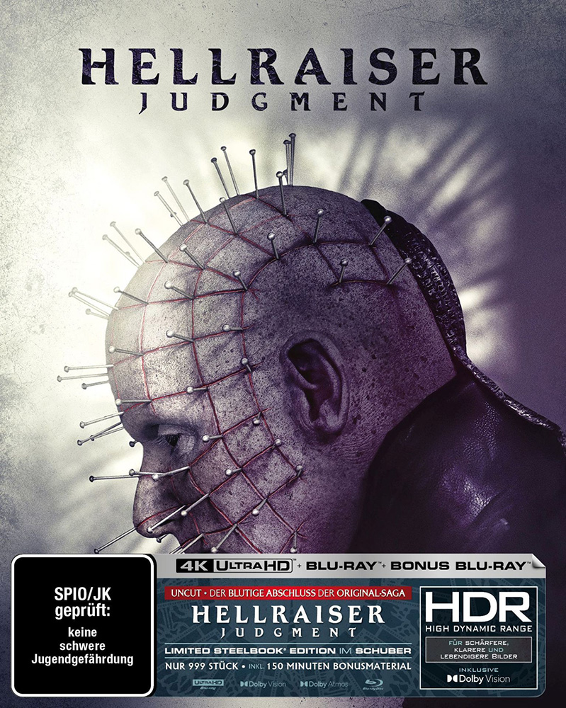 HELLRAISER: JUDGMENT (4K UHD+2Blu-Rays) - Cover D - Steelbook - Limited 999 Edition