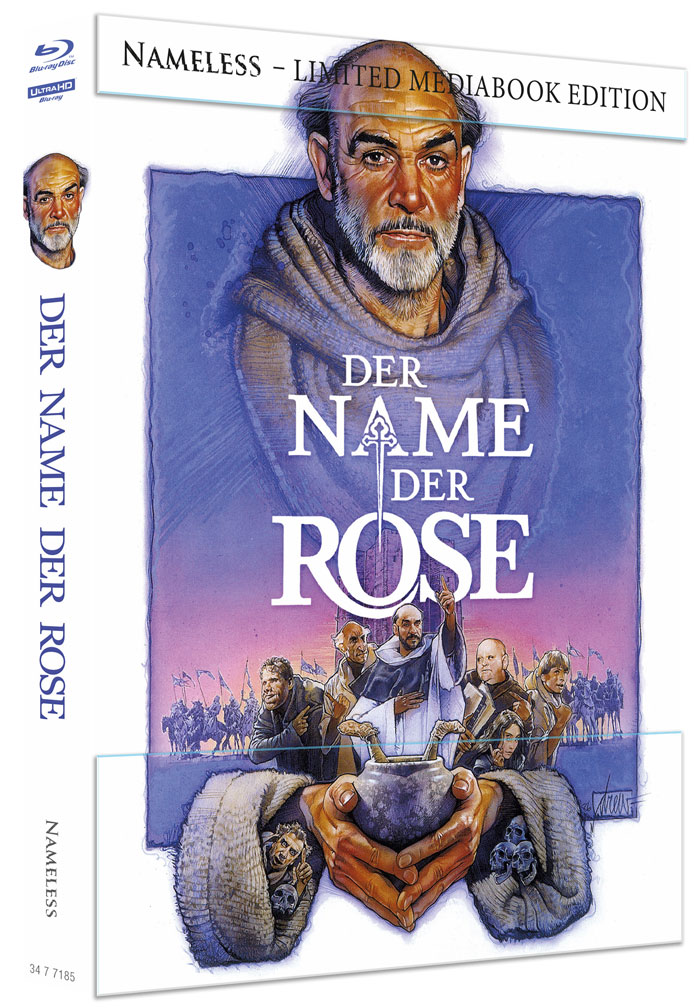 NAME DER ROSE, DER (4K UHD+Blu-Ray) - Cover B - Mediabook - Limited 333 Edition