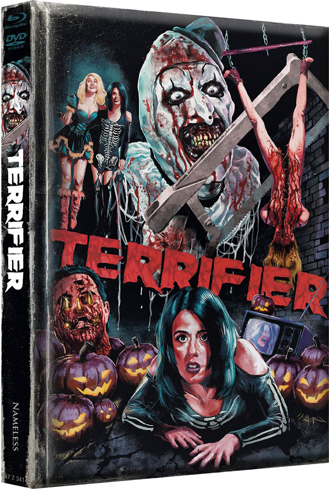 TERRIFIER 1 (Blu-Ray+DVD) - Cover K - Mediabook (Wattiert) - Limited 1222 Edition