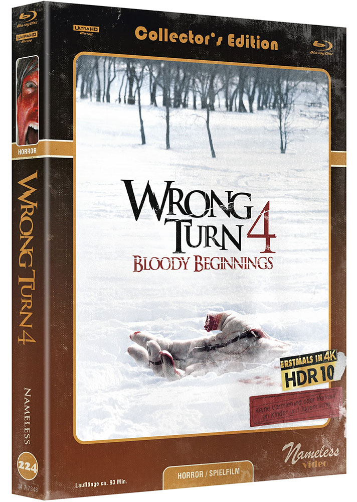 WRONG TURN 4 - BLOODY BEGINNINGS (4K UHD+Blu-Ray) - Cover C - Mediabook - Limited 500 Edition