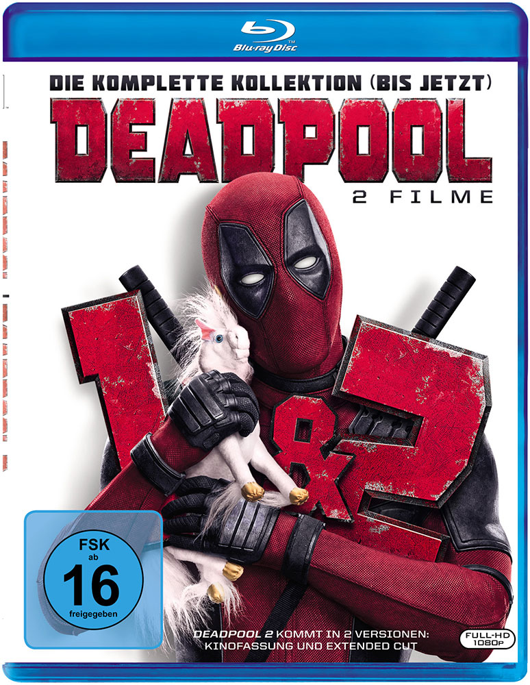 DEADPOOL 1+2 (Blu-Ray) (2Discs)