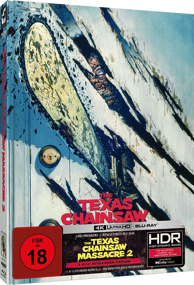 TEXAS CHAINSAW MASSACRE 2, THE (4K UHD+Blu-Ray) (3Discs) - Cover D - Mediabook - Limited Edition