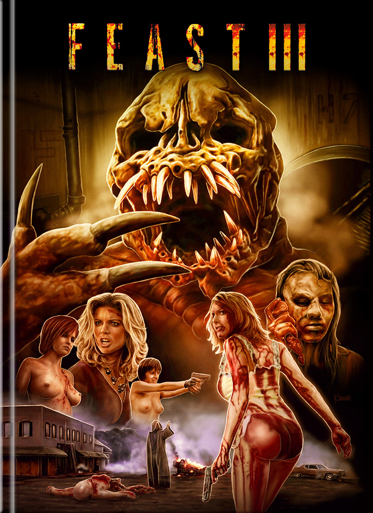 FEAST III: THE HAPPY FINISH (Blu-Ray+DVD) - Cover C - Mediabook - Limited 444 Edition - Unrated