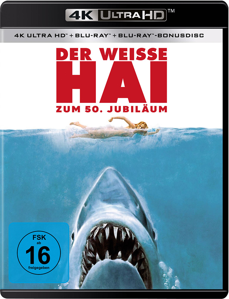 WEISSE HAI, DER (4K UHD+2Blu-Rays) - 50th Anniversary WEISSE HAI, DER (4K UHD+2Blu-Rays) - 50th Anniversary