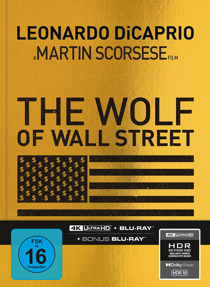 WOLF OF WALL STREET, THE (4K UHD+2Blu-Rays) - Cover A - Mediabook - Limited Edition
