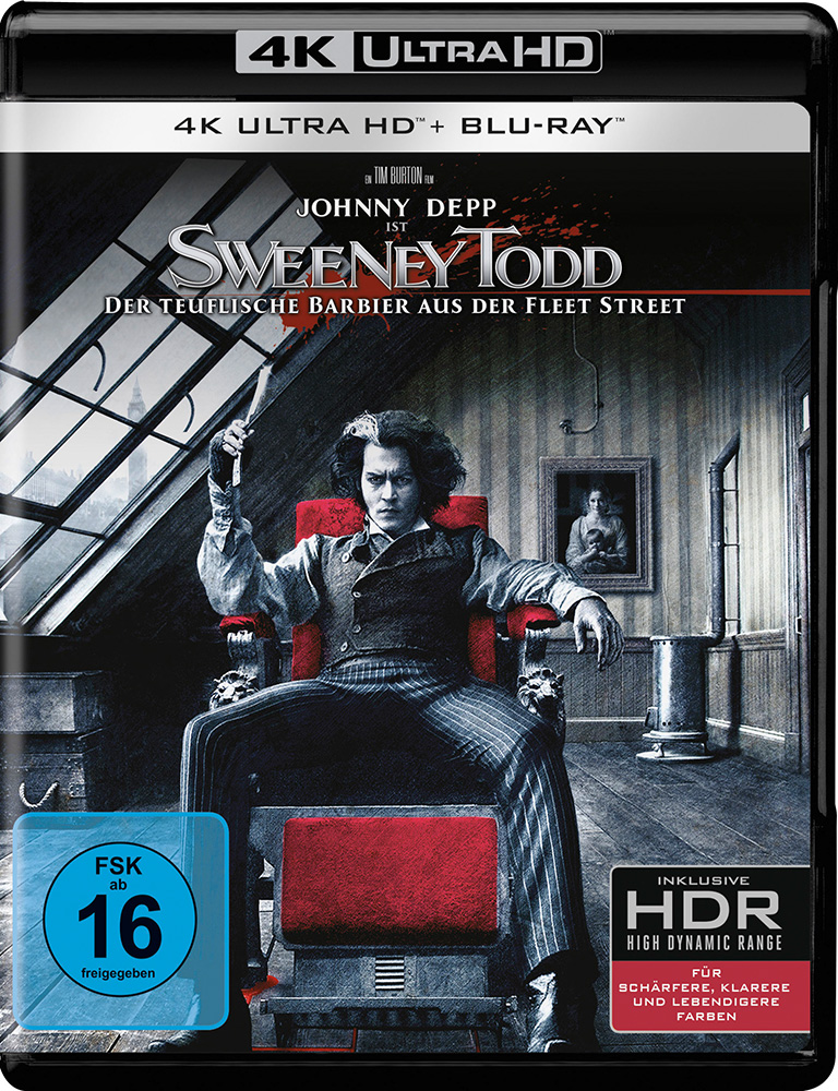SWEENEY TODD: DER TEUFLISCHE BARBIER AUS DER FLEET STREET (4K-UHD+Blu-Ray) SWEENEY TODD: DER TEUFLISCHE BARBIER AUS DER FLEET STREET (4K-UHD+Blu-Ray)