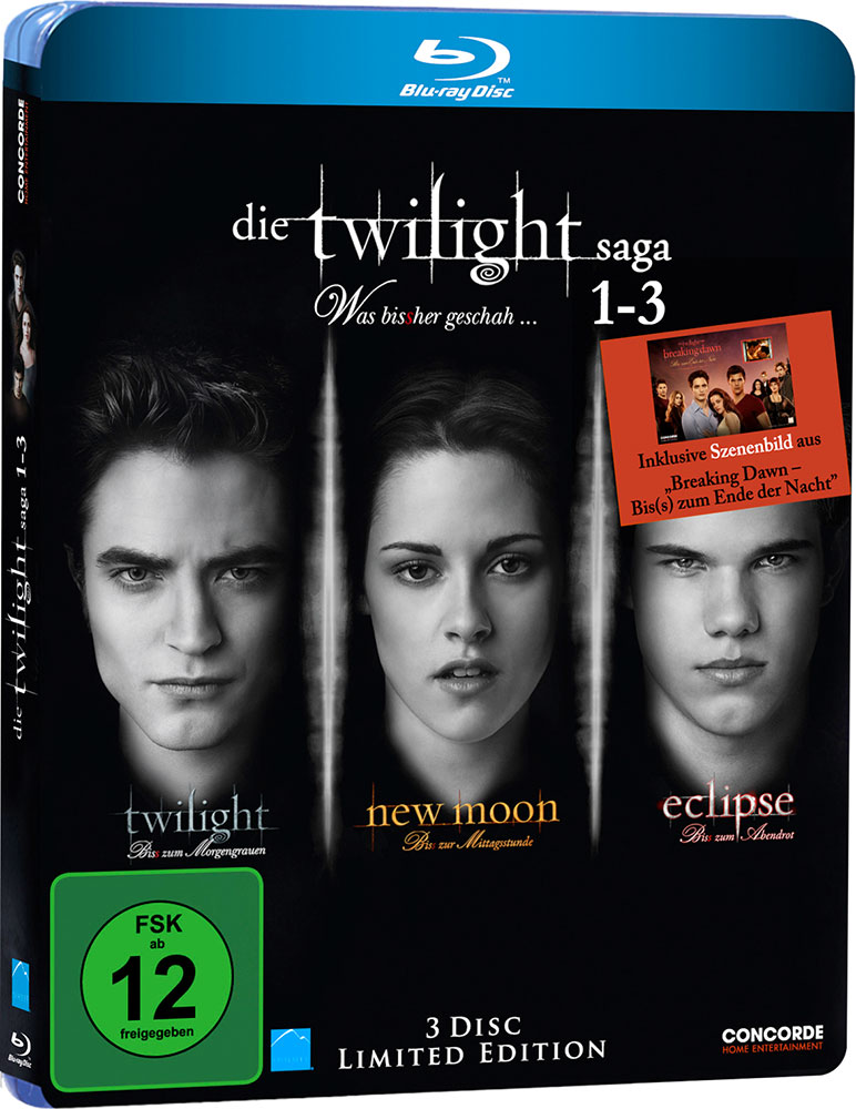 TWILIGHT SAGA 1-3, DIE - WAS BIS(S)HER GESCHAH (Blu-Ray) (3Discs)