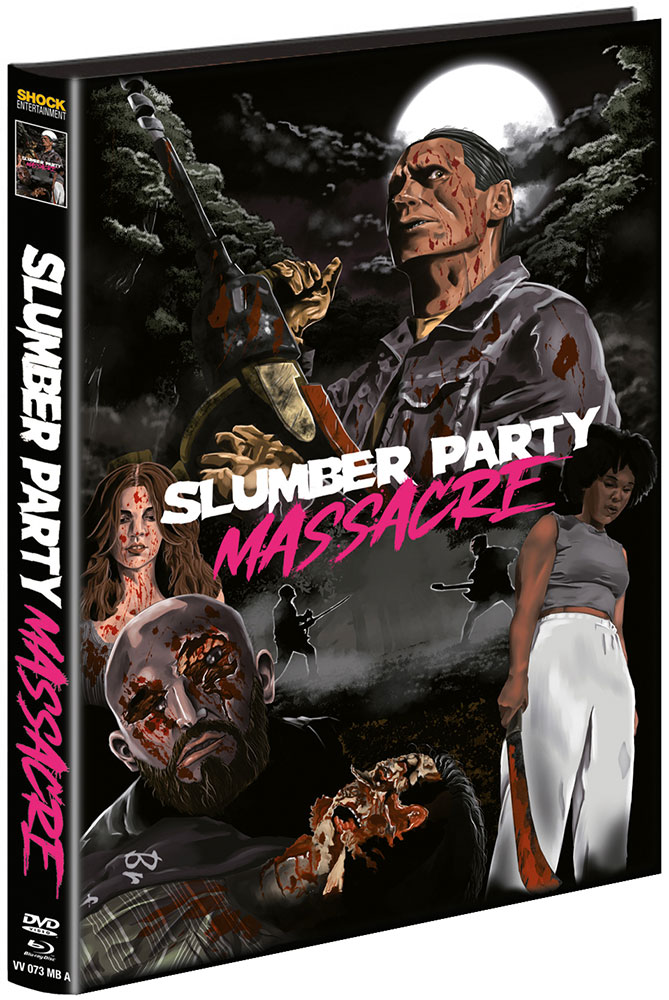 SLUMBER PARTY MASSACRE (2021) (Blu-Ray+DVD) - Cover A - Mediabook - Limited 555 Edition - Uncut