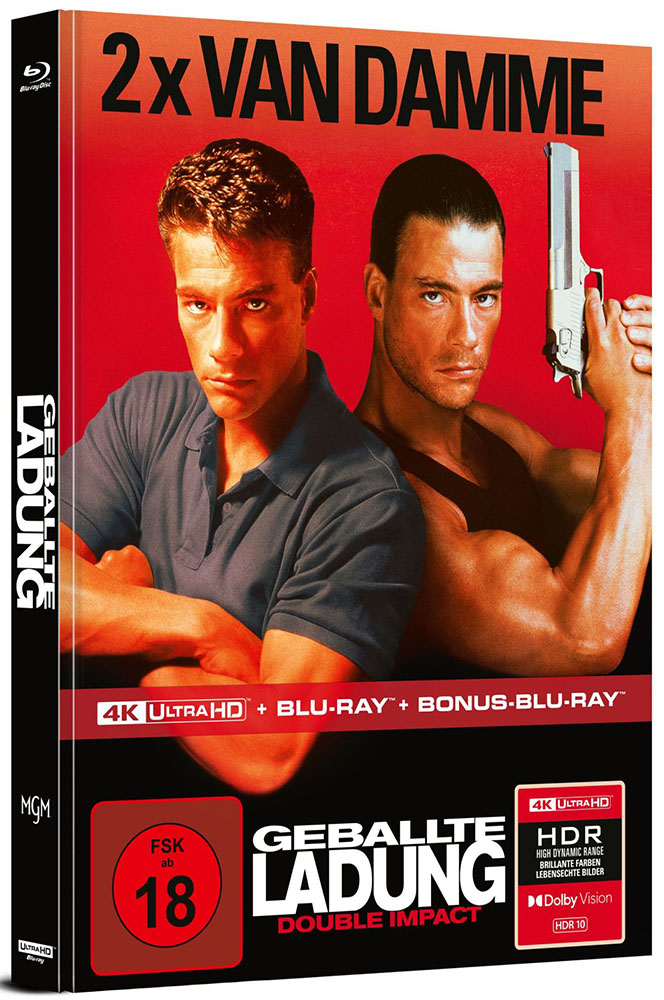 GEBALLTE LADUNG - DOUBLE IMPACT (4K UHD+2Blu-Rays) - Cover A - Mediabook - Limited Edition