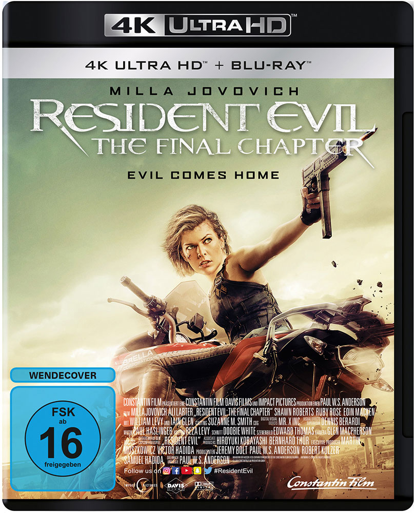 RESIDENT EVIL: THE FINAL CHAPTER (4K UHD+Blu-Ray)