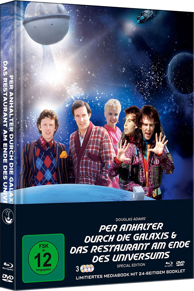 PER ANHALTER DURCH DIE GALAXIS & DAS RESTAURANT AM ENDE DES UNIVERSUMS (Blu-Ray+DVD) (3Discs) - Cover B - Mediabook - Limited 333 Edition