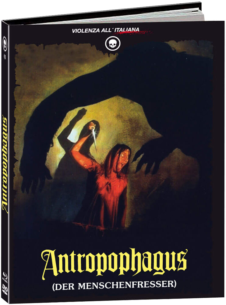 MAN-EATER - ANTROPOPHAGUS (2Blu-Ray+DVD+CD) - Cover B - Mediabook - Uncut - Limited 500 Edition