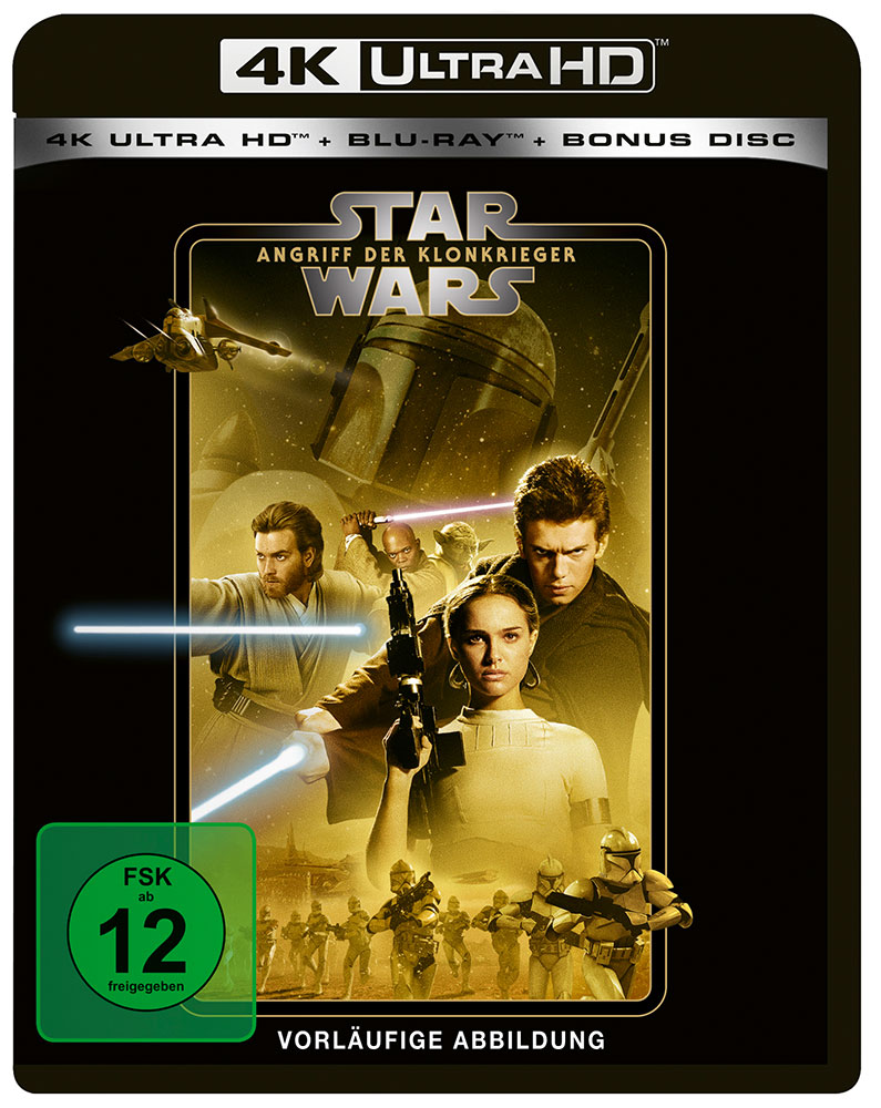 STAR WARS - EPISODE II - ANGRIFF DER KLONKRIEGER (4K UHD+2Blu-Ray) (3Discs)
