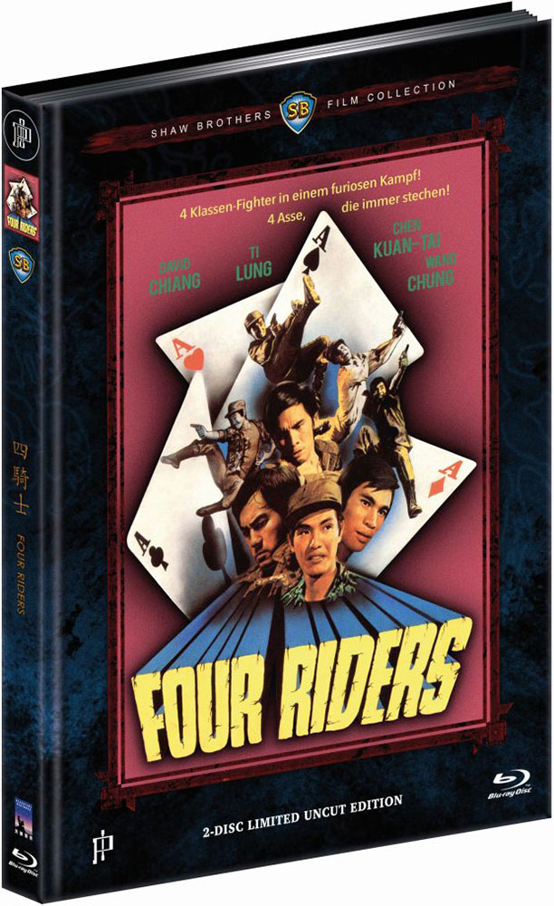 FOUR RIDERS (Blu-Ray+DVD) - Cover B - Mediabook - Limited 444 Edition - Uncut