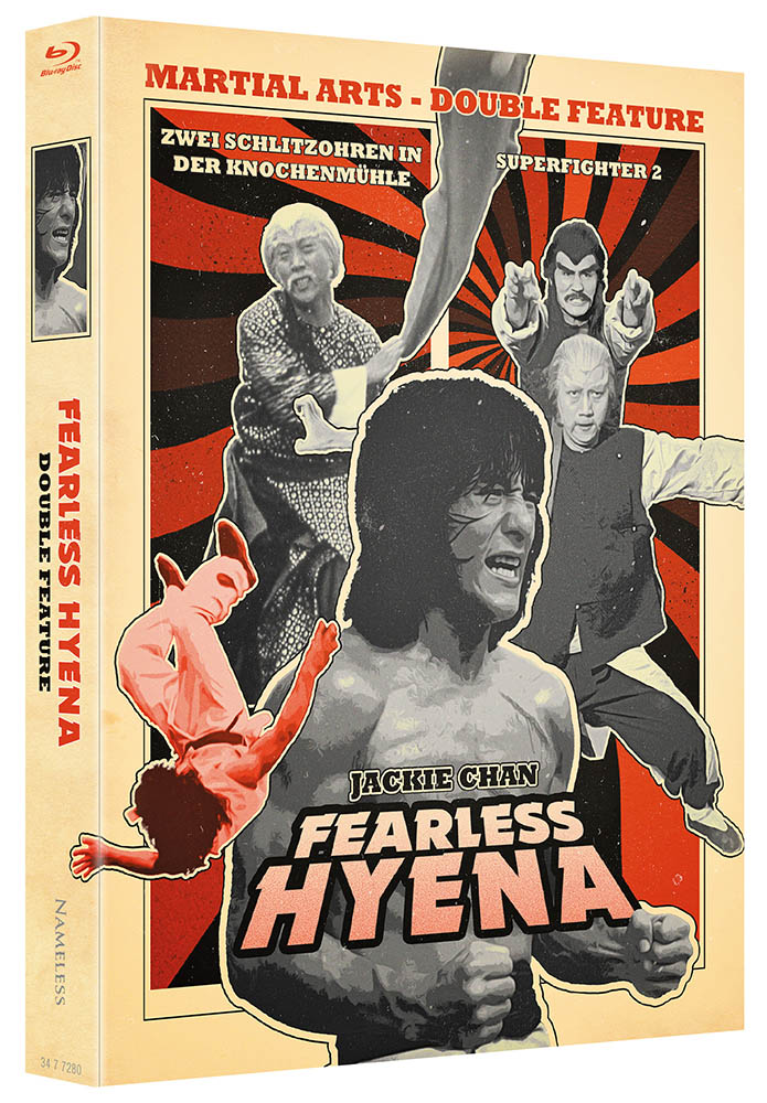 FEARLESS HYENA DOUBLE FEATURE (SUPERFIGHTER 2&3) (Blu-Ray) (2Discs) - Cover B - Mediabook - Limited 500 Edition