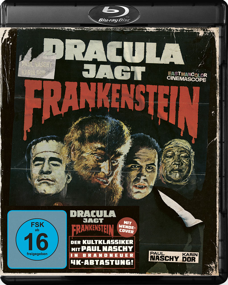 DRACULA JAGT FRANKENSTEIN (Blu-Ray) - 4K Remastered - Uncut