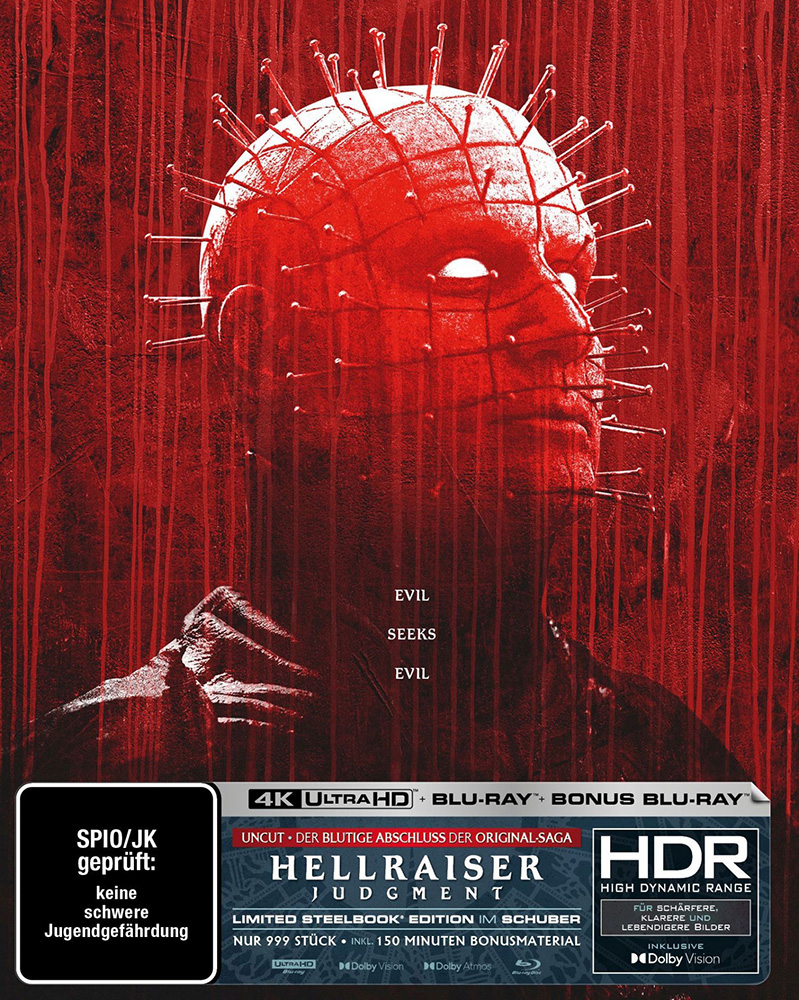 HELLRAISER: JUDGMENT (4K UHD+2Blu-Rays) - Cover A - Steelbook - Limited 999 Edition HELLRAISER: JUDGMENT (4K UHD+2Blu-Rays) - Cover A - Steelbook - Limited 999 Edition