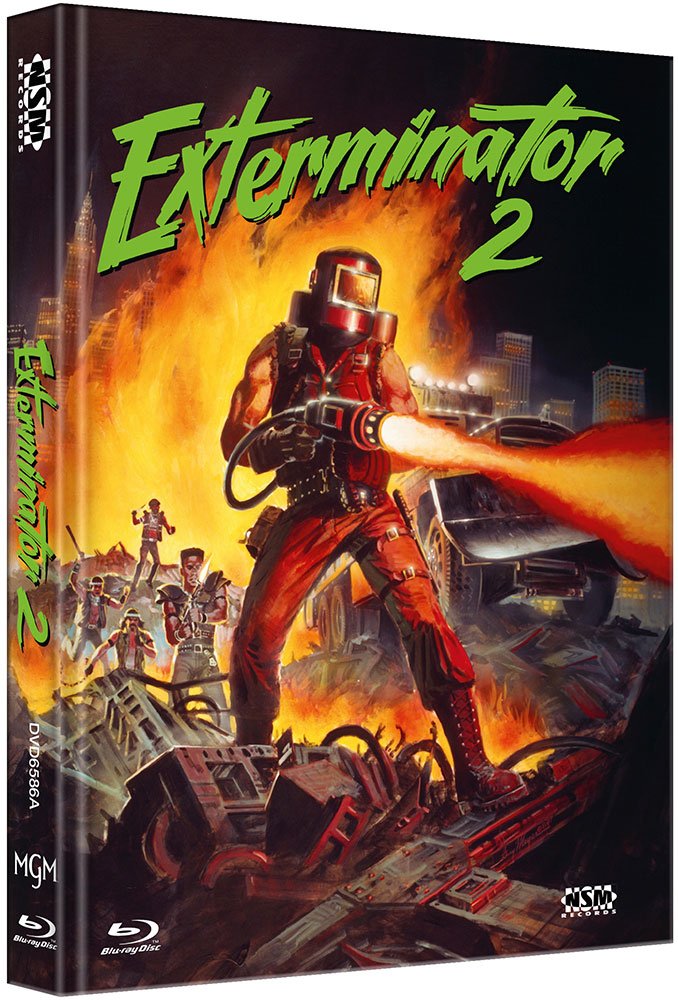 EXTERMINATOR 2 (Blu-Ray+DVD) - Cover A - Mediabook - Limited 333 Edition - Uncut