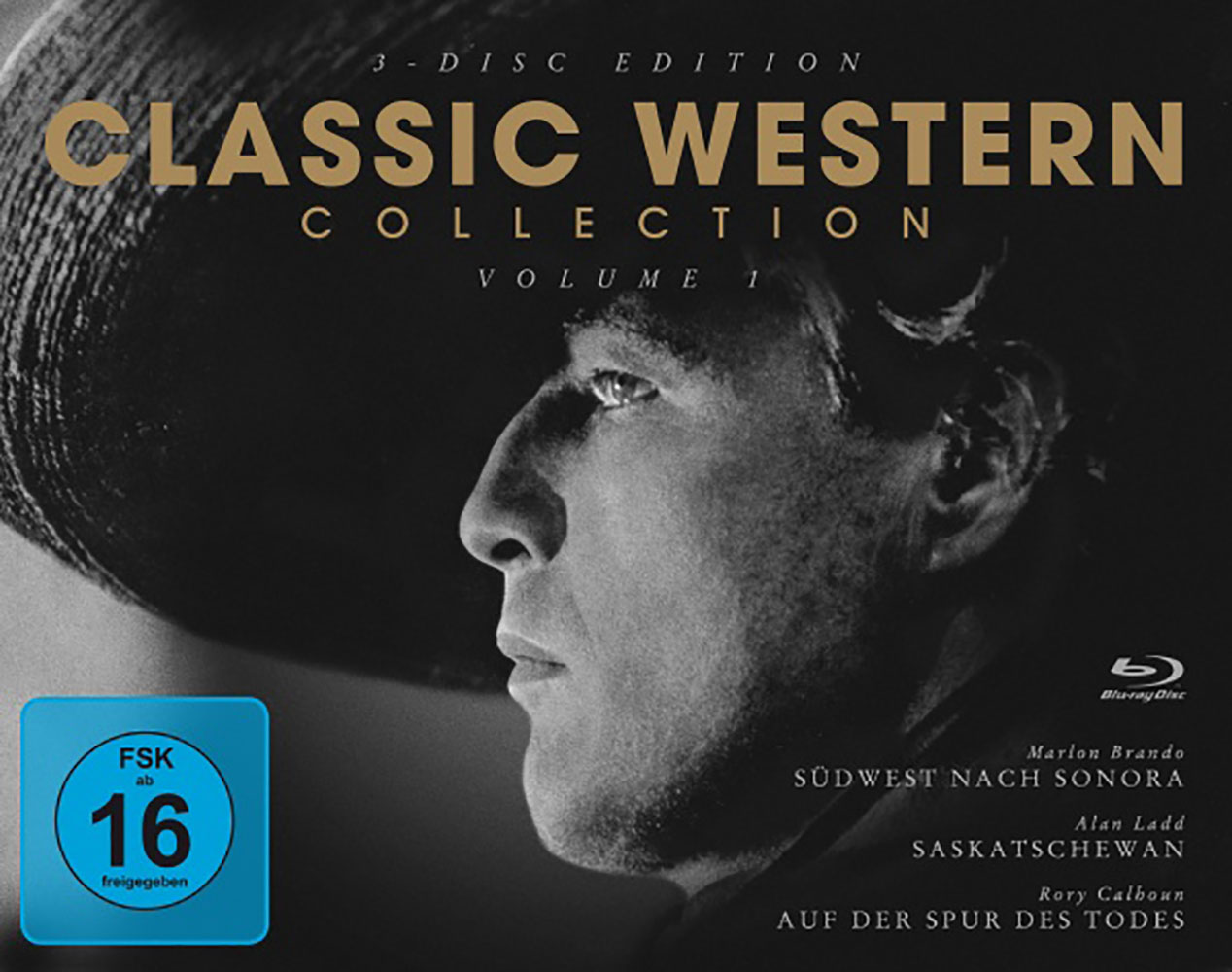 CLASSIC WESTERN COLLECTION - Volume 1 (Blu-Ray) (3Discs) - (Südwest nach Sonora, Auf der Spur des Todes & Saskatchewan)