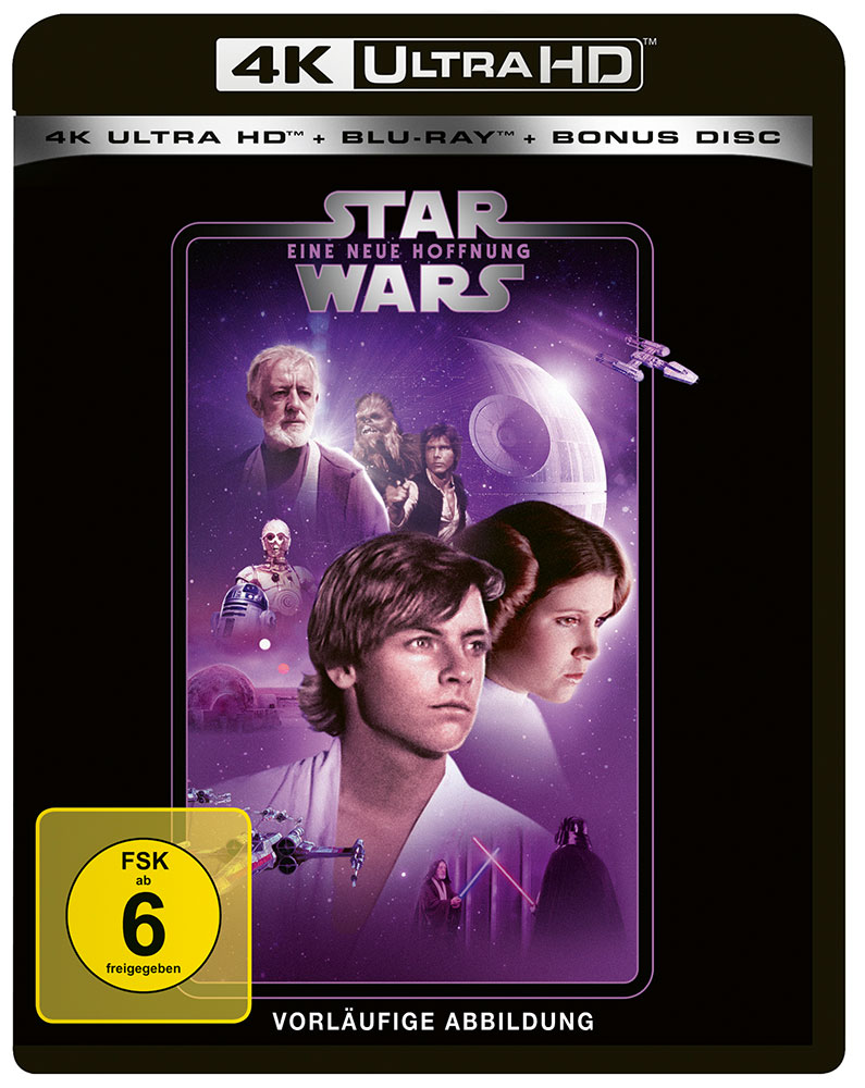 STAR WARS - EPISODE IV - EINE NEUE HOFFNUNG (4K UHD+2Blu-Ray) (3Discs)