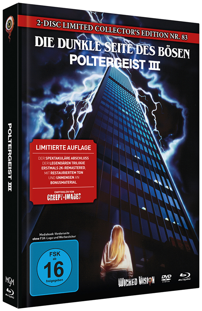 POLTERGEIST 3 - DIE DUNKLE SEITE DES BÖSEN (Blu-Ray+DVD) - Cover C - Mediabook - Limited Edition