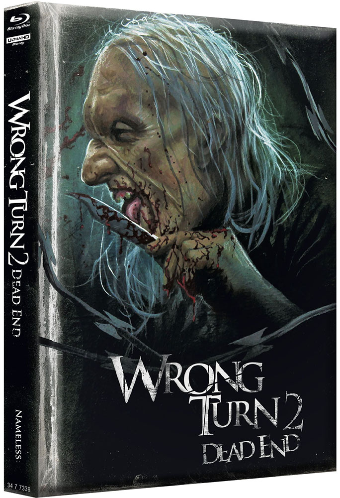 WRONG TURN 2 - DEAD END (4K UHD+Blu-Ray) - Cover B - Mediabook (Wattiert) - Limited 222 Edition