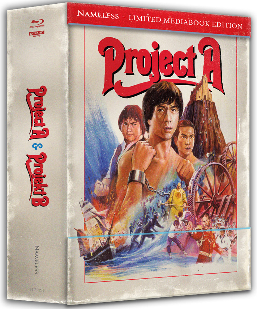 PROJECT A & B (4K UHD+Blu-Ray) (4Discs) - Cover A - Mediabook im Schuber - Limited 500 Edition