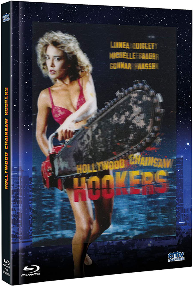 HOLLYWOOD CHAINSAW HOOKERS (Blu-Ray+DVD) - Cover A (3D-Lenticular) - Mediabook Limited 666 Edition