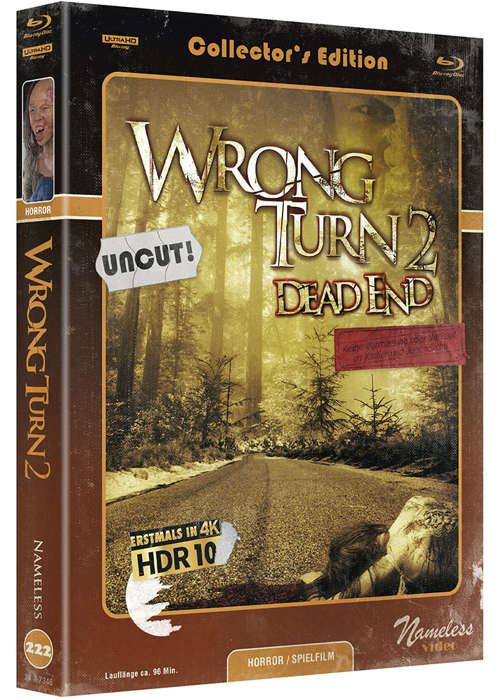WRONG TURN 2 - DEAD END (4K UHD+Blu-Ray) - Cover C - Mediabook - Limited 500 Edition