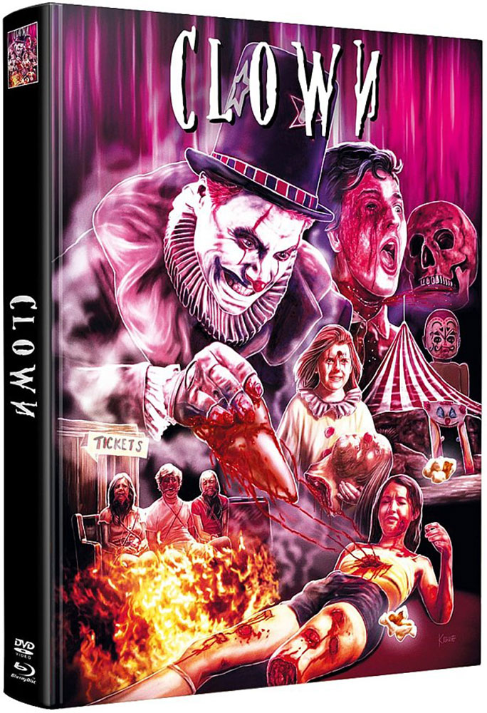 CLOWN - WILLKOMMEN IM KABINETT DES SCHRECKENS (Blu-Ray) (2Discs) - Mediabook (Wattiert) - Limited 500 Edition