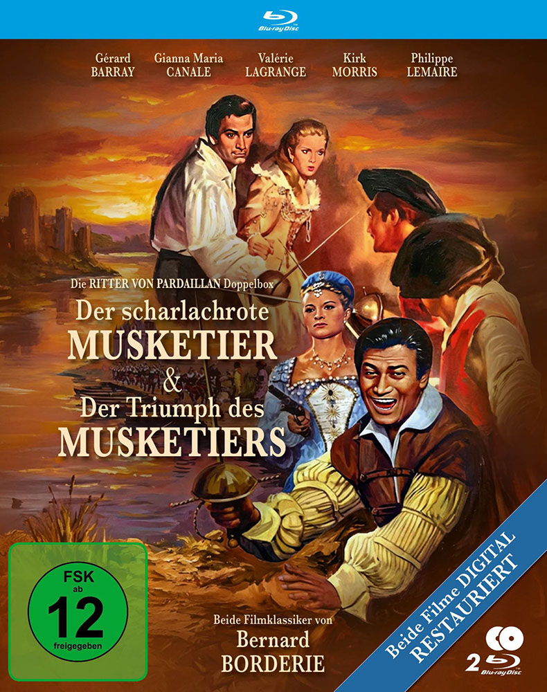 RITTER VON PARDAILLAN Doppelbox, DIE: DER SCHARLACHROTE MUSKETIER & DER TRIUMPH DES MUSKETIERS (Blu-Ray) (2Discs)