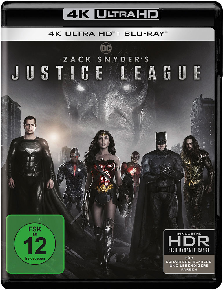 JUSTICE LEAGUE (4K UHD+Blu-Ray) (4Discs) - Snyder Cut