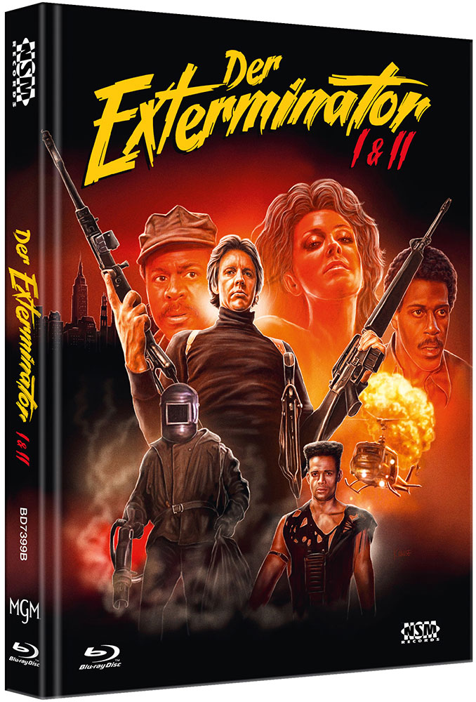 EXTERMINATOR 1 & 2 (Blu-Ray) (2Discs) - Cover B - Mediabook - Limited 222 Edition - Uncut