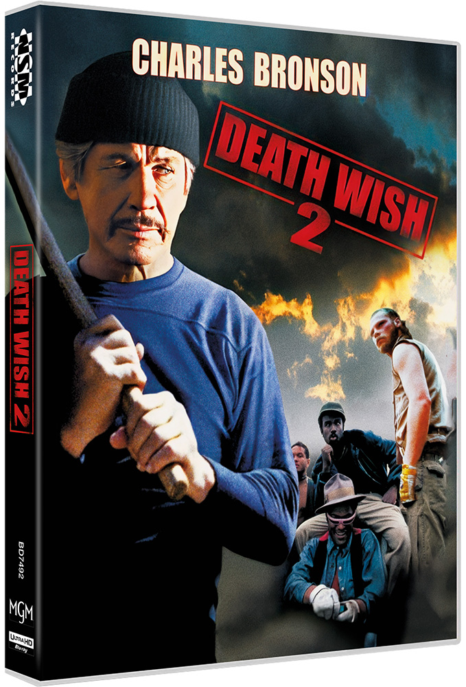 DEATH WISH 2 - MANN OHNE GNADE (4K UHD+Blu-Ray) - 2 Filmfassungen (Unrated & TV-Version) - Scanavo Case