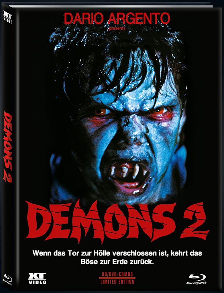 DEMONS 2 (DÄMONEN 1) (Blu-Ray+DVD) - Cover B - Mediabook - Limited 1000 Edition - Uncut