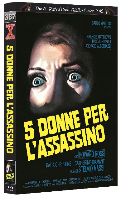 5 DONNE PER L´ASSASSINO (DAY KILLER - PULSSCHLAG DES TODES - PULSATION OF DEATH) (Blu-Ray) - Cover C - große Hartbox - Limited 44 Edition
