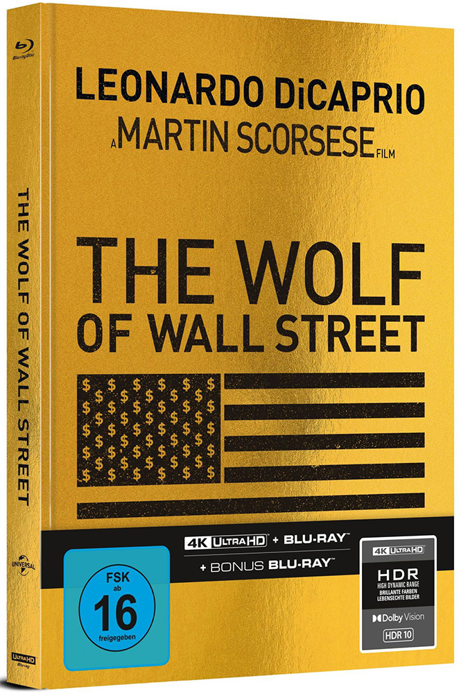 WOLF OF WALL STREET, THE (4K UHD+2Blu-Rays) - Cover A - Mediabook - Limited Edition