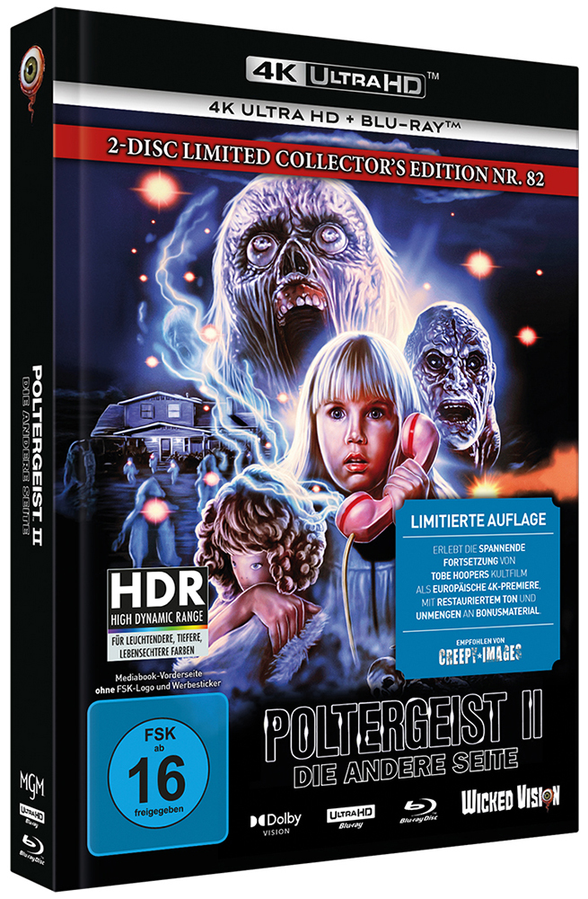 POLTERGEIST 2 - DIE ANDERE SEITE (4K UHD+Blu-Ray) - Cover F - Mediabook - Limited Edition