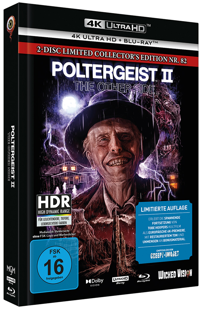 POLTERGEIST 2 - DIE ANDERE SEITE (4K UHD+Blu-Ray) - Cover D - Mediabook - Limited Edition