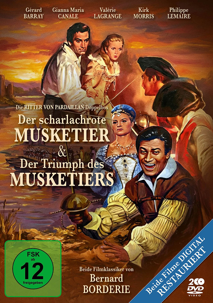 RITTER VON PARDAILLAN Doppelbox, DIE: DER SCHARLACHROTE MUSKETIER & DER TRIUMPH DES MUSKETIERS (2DVDs)