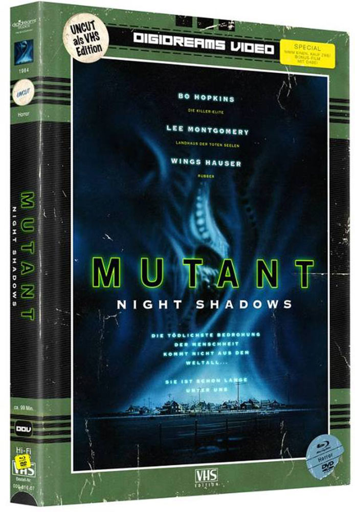 MUTANT (2Blu-Ray+2DVD) (4Discs) - Mediabook im VHS Design - Limited 250 Edition + Bonusfilm