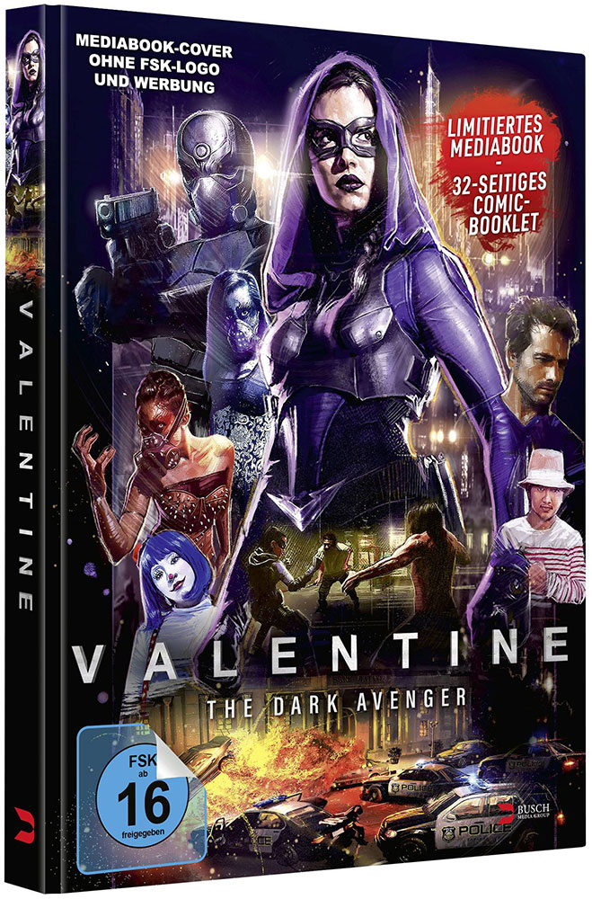 VALENTINE - THE DARK AVENGER (Blu-Ray+DVD) - Cover A - Mediabook - Limited 1000 Edition