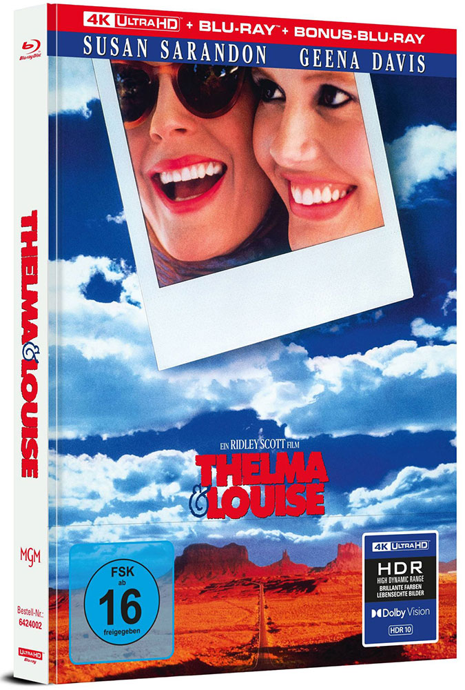 THELMA & LOUISE (4K UHD+Blu-Ray) (3Discs) - Limited Mediabook Edition