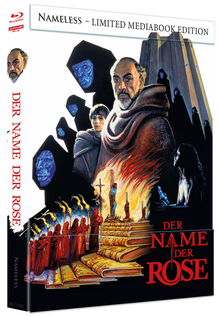 NAME DER ROSE, DER (4K UHD+Blu-Ray) - Cover D - Mediabook - Limited 333 Edition