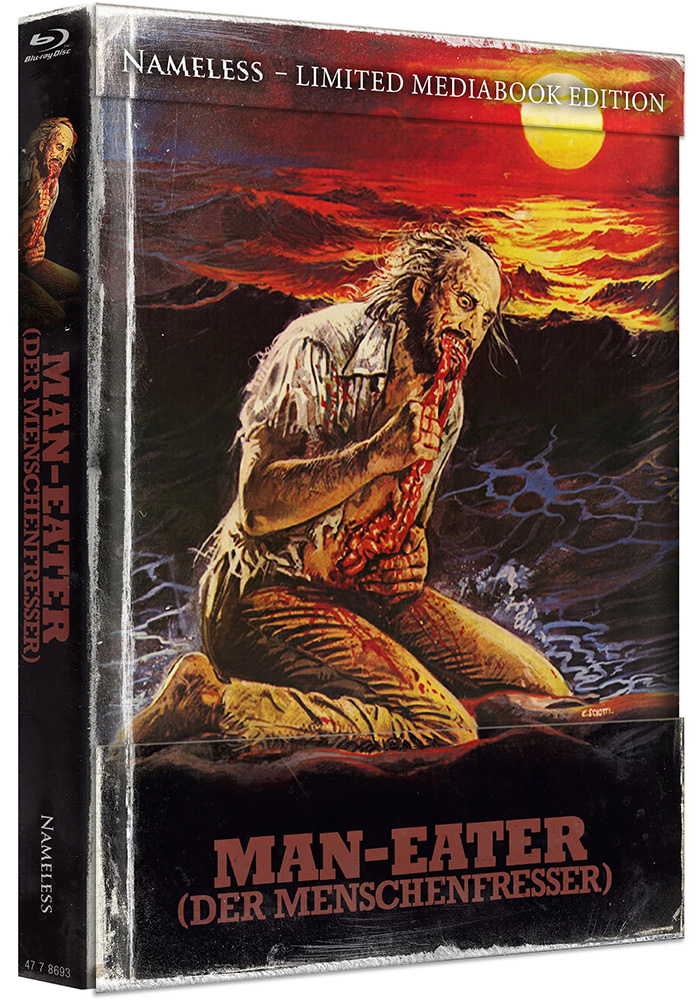 MAN-EATER - DER MENSCHENFRESSER (Blu-Ray) (2Discs) - Cover D - Mediabook (Wattiert) - Limited 500 Edition