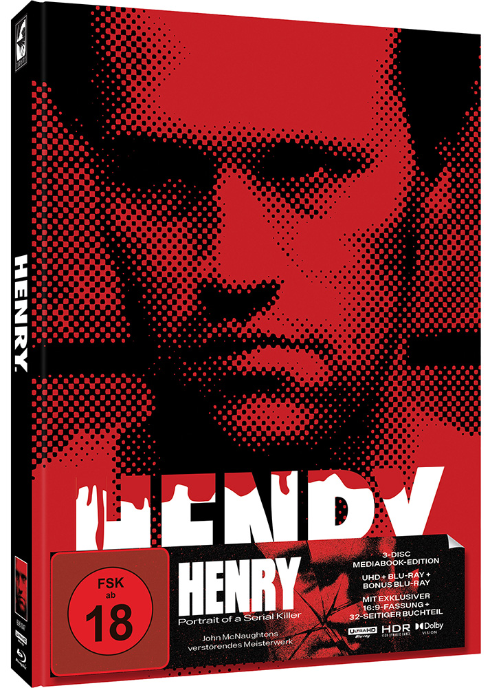 HENRY - PORTRAIT OF A SERIAL KILLER (4K UHD+2Blu-Rays) - Cover B - Mediabook - Limited 750 Edition