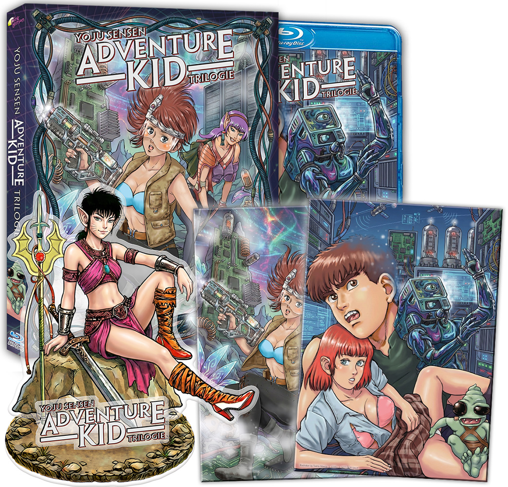 ADVENTURE KID TRILOGIE (OmU) (Blu-Ray) - Schuber + 2 Artcards + Display Acryl Figur