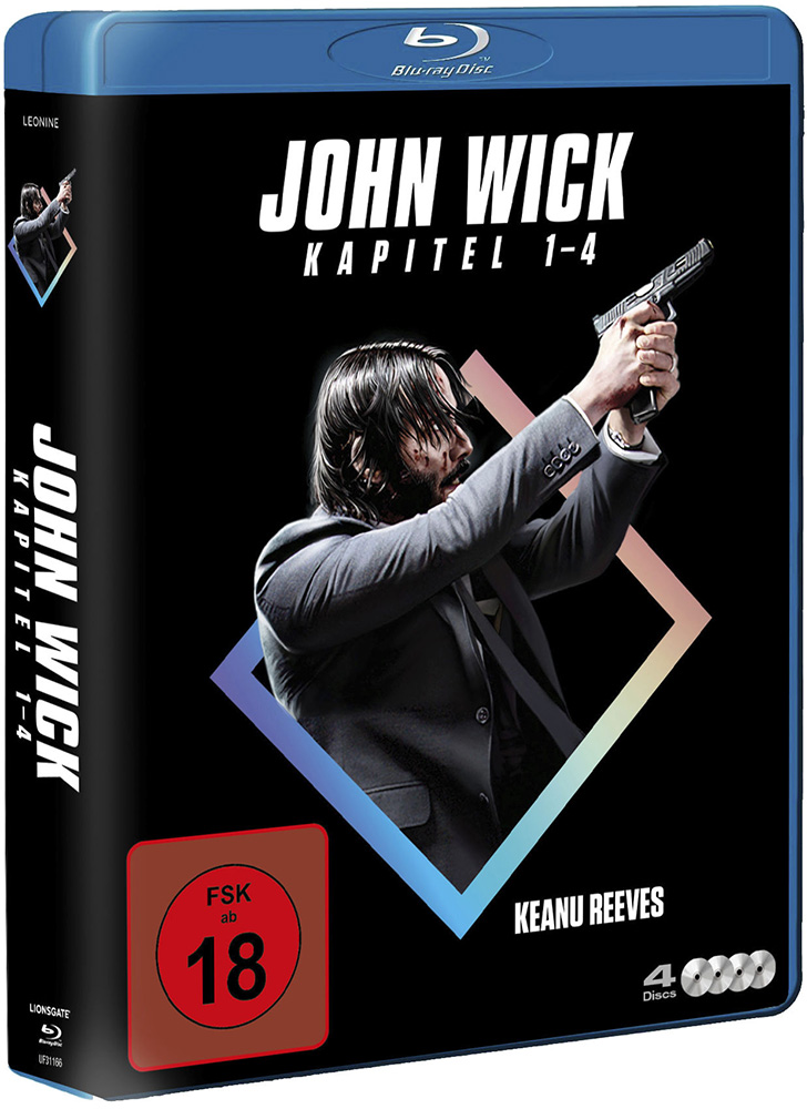 JOHN WICK: Kapitel 1-4 (Blu-Ray) (4Discs)