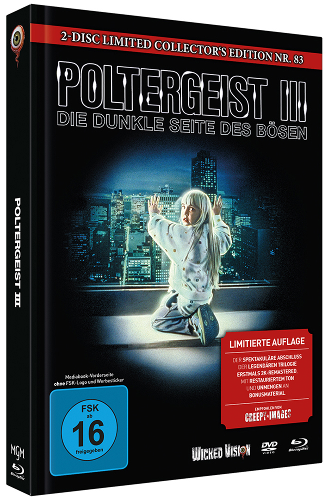POLTERGEIST 3 - DIE DUNKLE SEITE DES BÖSEN (Blu-Ray+DVD) - Cover D - Mediabook - Limited Edition